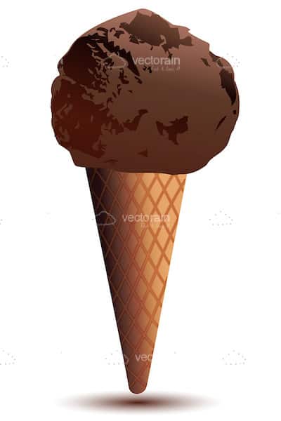 Chocolate Ice Cream Cone